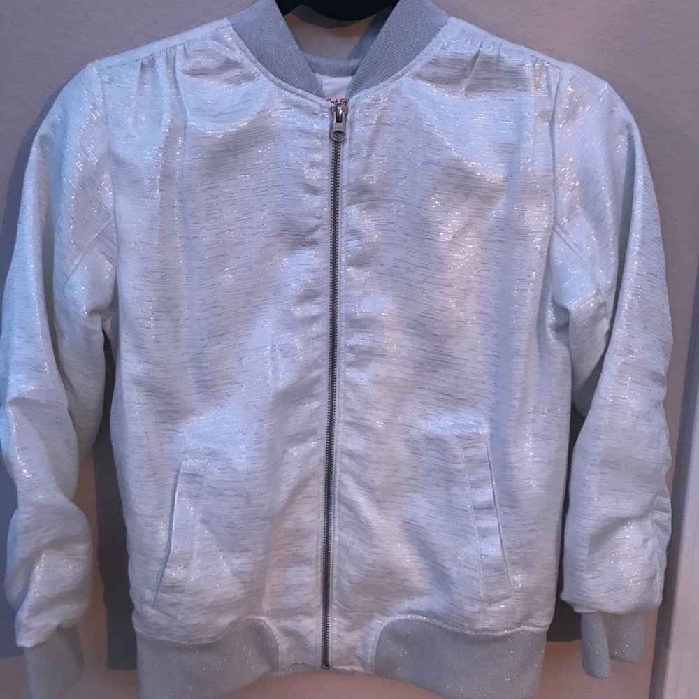 Cat and Jack Silver Bomber Jacket